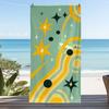 Cute Polka Dot Striped Print Beach Towel Quick Dry Sand-Free Absorbent Lightweight Towel for Summer Beach Swimming Travel