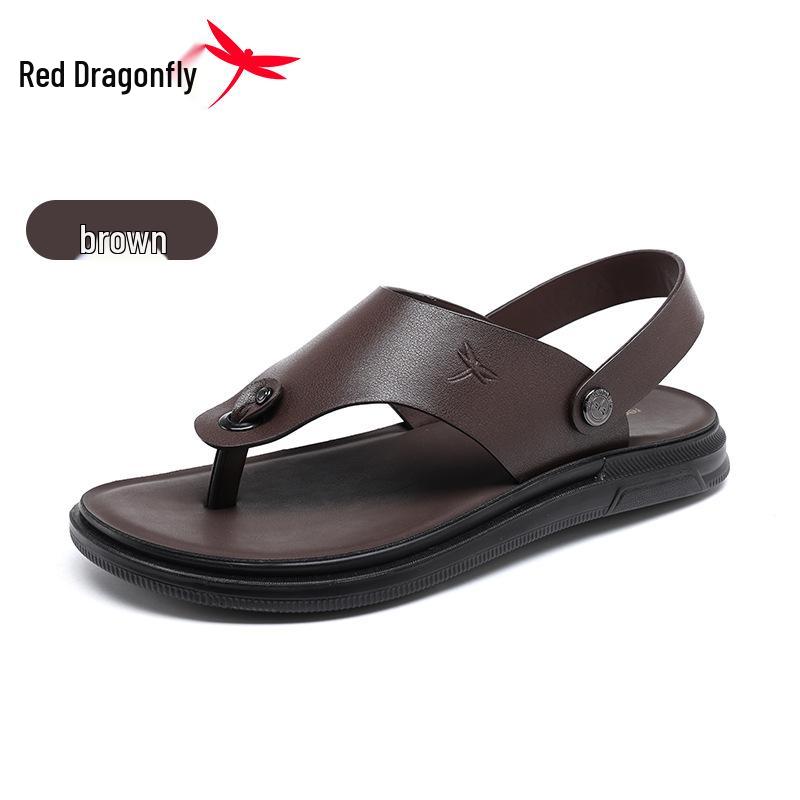Red Dragonfly Men s Non-Slip, Odor-Resistant Summer Beach Flip-Flops 39