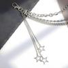Three Layers Star Pendant Pants Chain Tassel Punk Waist Chain Fashion Hip Hop Chain  Rock