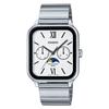 [Casio] Standard Moon Phase Analog Men's Watch MTP-M305D-7A2V - Silver Metal Band