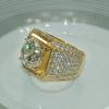 European & American Men's Fashion Diamond Ring - Hot-Selling Full Diamond Micro-Paved Design