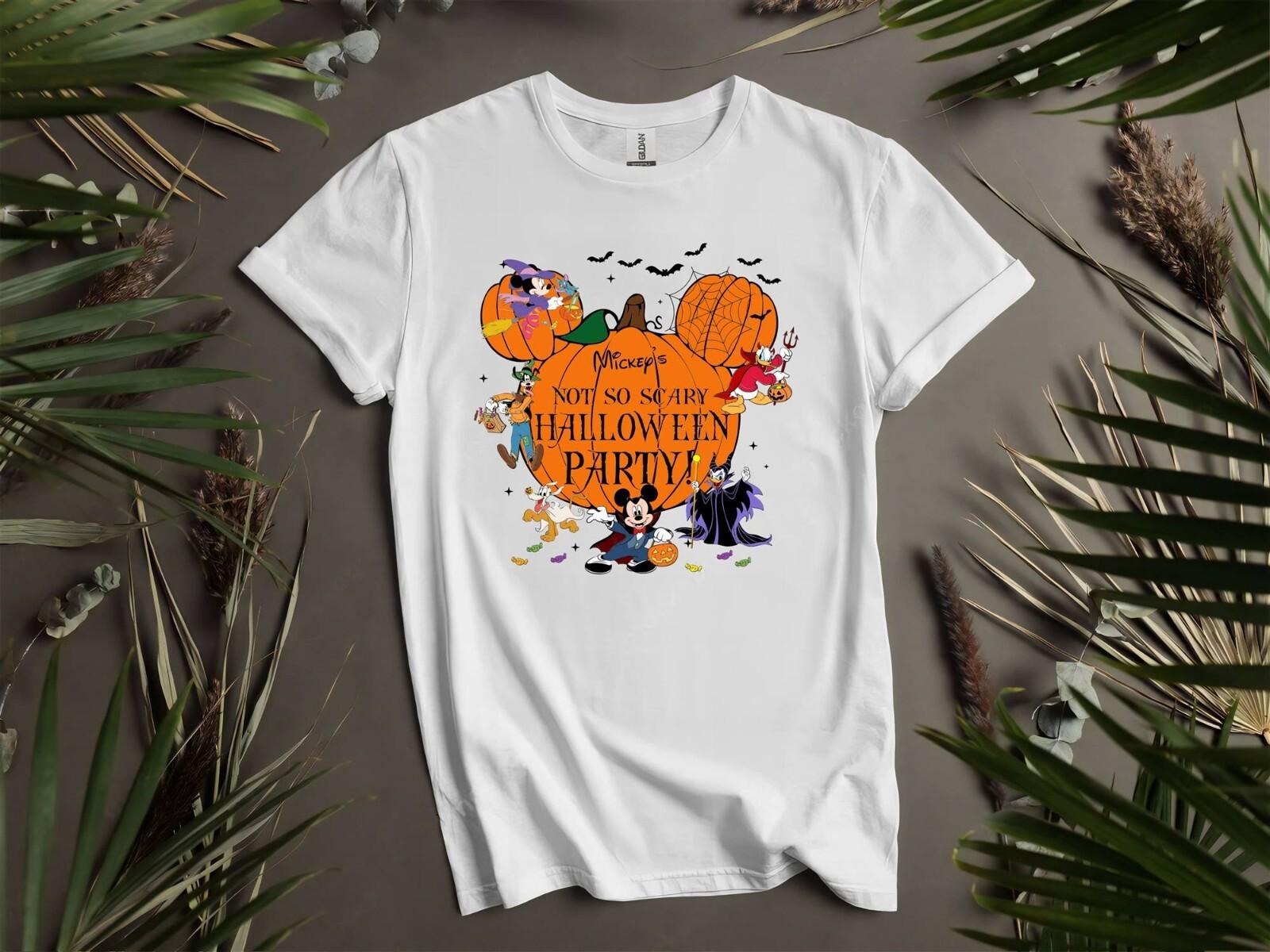 Halloween Mickey s Not So Scary T-shirt T shirt Men Women Unisex Tshirt I214 XXXXL