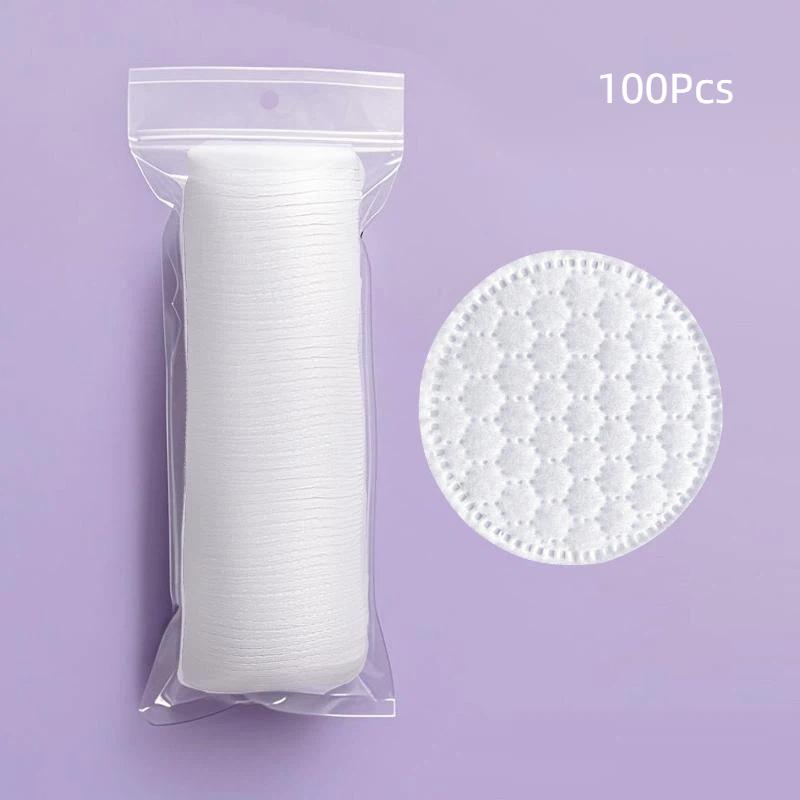 

Disposable Makeup Cotton Pad 100/120Pcs Soft Round Three Layer Facial Cleaning Wipes Makeup Remover Beauty Cosmetic Cleaning 7