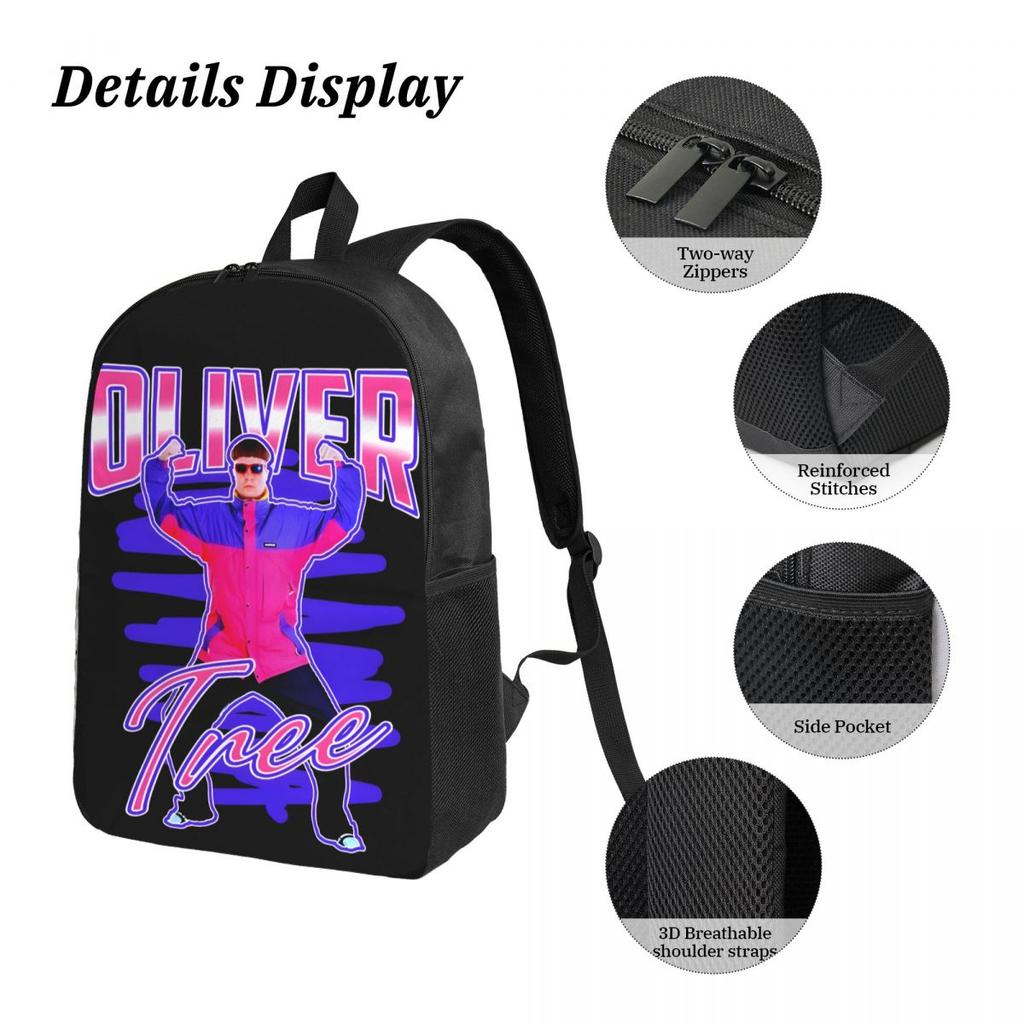 3Pcs RIP Oliver Tree 1993-2026 Backpack Set for Children Pen Bags Bookbag Sets with Lunch Box For School Students Knapsack