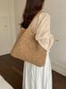 2026 Lazy Style Large Straw Woven Tote Bag for Beach Vacations
