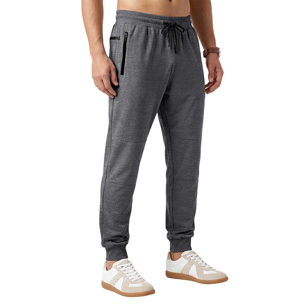 Men's Joggers Sweatpants Wicking Outdoor Casual Color Pants for Running and Commuting