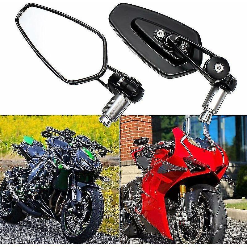 Motorcycle Handlebar Mirrors Motorbike Mirrors Compatible Xj6 Mt01 Mt03 Mt07 Mt09 (black) Yaying Shop-hao