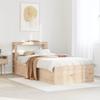 Vidaxl Bed Frame with Headboard, 90x190 Cm, Solid Pine Wood
