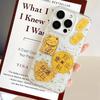 Transparent Epoxy Gold Foil Fortune Text Suitable for iPhone17 Apple 15ProMax/14/13 Mobile Phone Case Niche