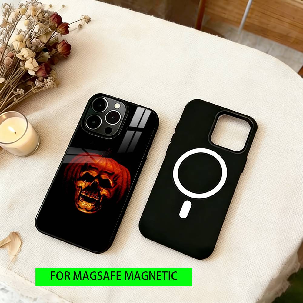 Halloween Michael Myers Phone Case For iPhone17,16,15,14,13,12,11 Plus,Pro Magnetic with Magsafe Wireless Charging