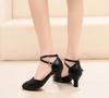 Latin Dance Shoes Ballroom Women Adult 5.5CM Middle Heel Dance Shoes Tango Salsa