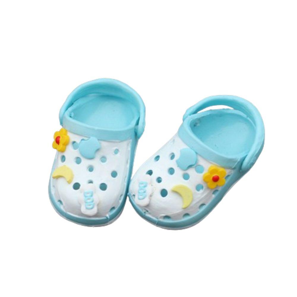 

1 pair Mini Mini Hole Sandals Kawaii Doll Beach Shoes Labubu Doll Shoes Children Toy синій