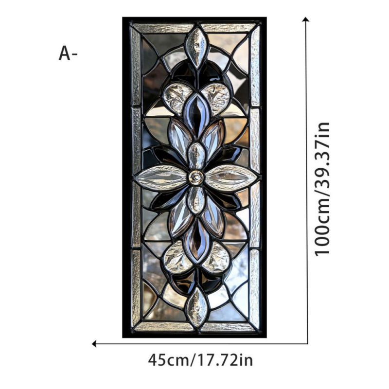 45*100cm Electrostatic Glass Sticker UV Blackout Decorative Window Stickers