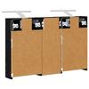 Bathroom Cabinet Set 3 Pcs 80 X 10.5 X 50 Cm Particleboard