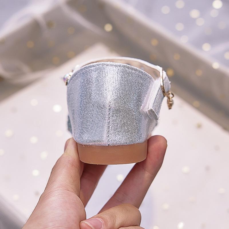 Butterfly Rhinestone Princess Shoes - 2025 Summer Soft-Sole Sandals for Girls