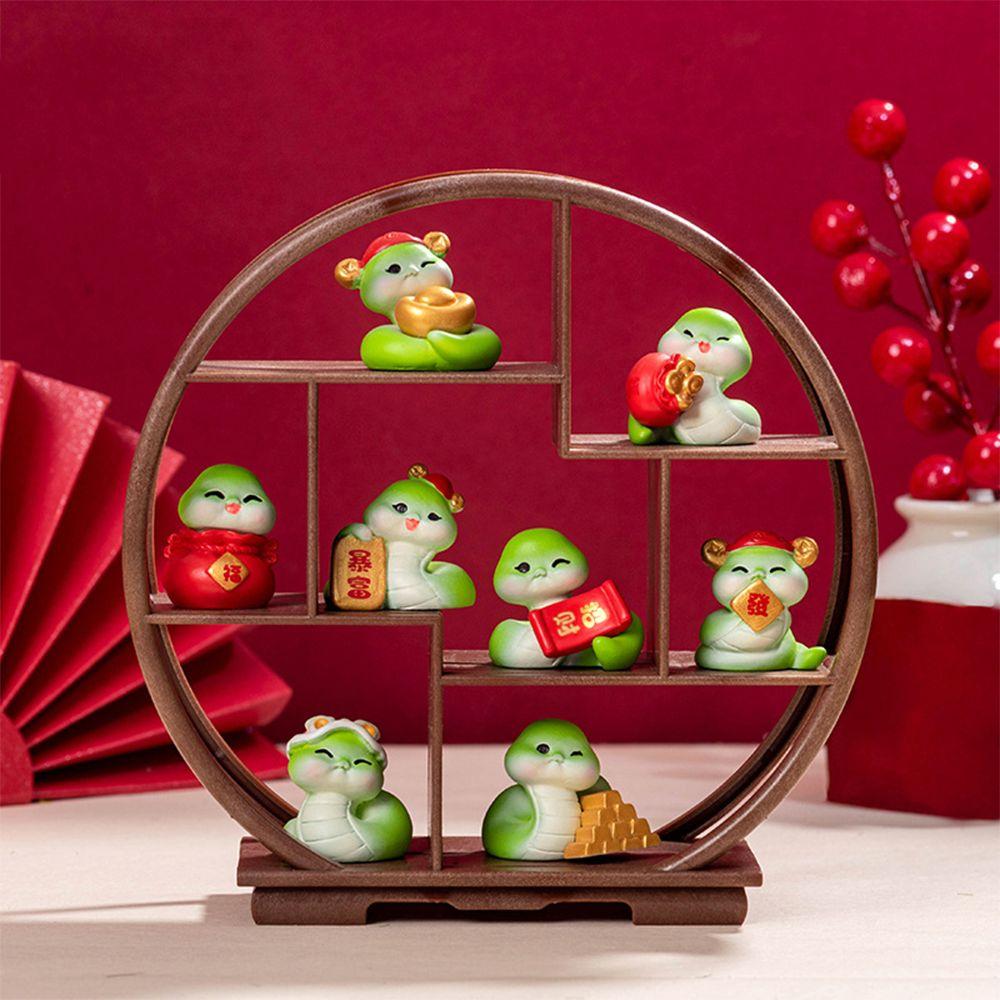 Cute New Year Snake Figurine Zodiac Snake 2025 Snake Year Mascot  Home Office Accessories