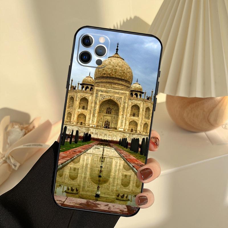 

Taj Mahal India Mausoleum Phone Case For iPhone 13 16 15 11 12 14 17 Pro Max 12 mini 15 16 Plus 16e 17 Air Cover Funda iPhone 11