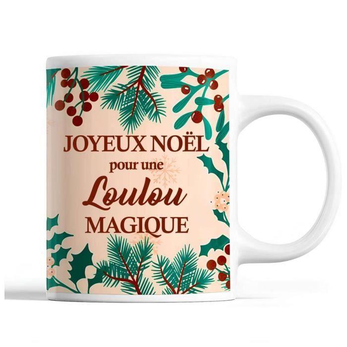 Mug - Noël Loulou - Beige - 325 Ml - Dishwasher and Microwave Safe