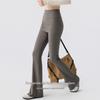 Women's High Waist Butt-Lift Yoga Flare Pants with Skirt Overlay
