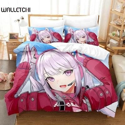 3D Druck Anime Göttin des Sieges Nikke Bettwäscheset Einzelbett Twin Full Queen King Size Bettset Aldult Kind Schlafzimmer Bettbezugsets