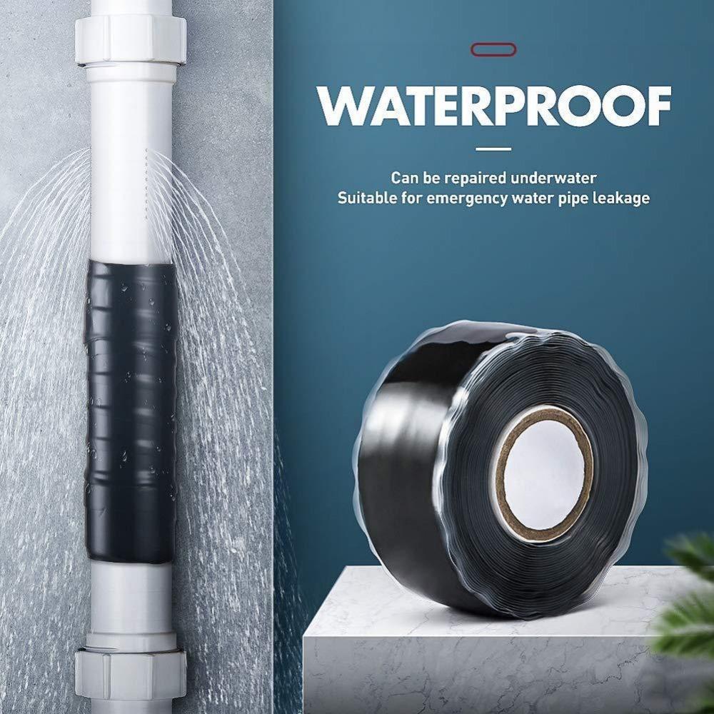 Adesivo Siliconico Super Resistente Impermeabile Sigillante Ripara Perdite Nastro Adesivo Isolante per Condotti