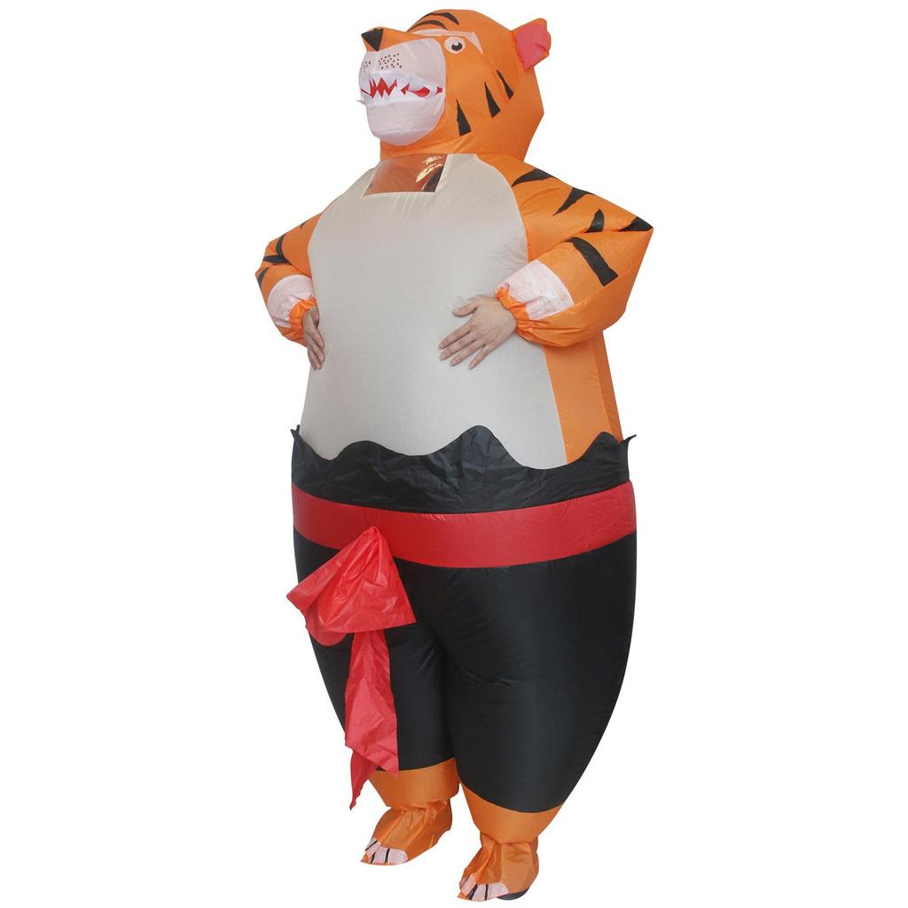 Funny Upright Tiger Inflatable Costume, Adult