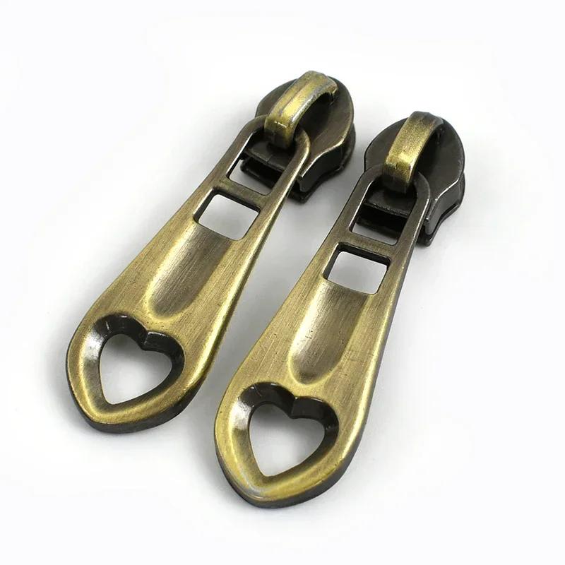 5-30Pcs Meetee 5# Nylon Zipper Puller Down Jackets Bags Zippers Sliders Garment Zips Head Repair Kits DIY Sewing Accessories