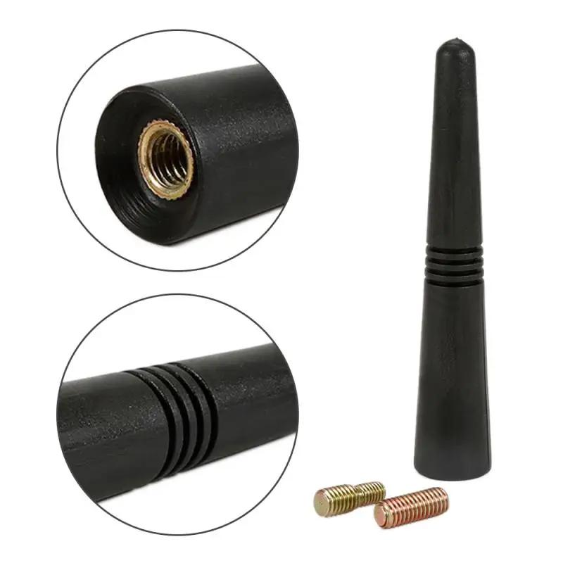 Universal Car Roof Antenna with Screws,Radio Strong Mount,FM,AM,DAB,Black,6.5cm Length,Mini,Short Vehicle Accessories