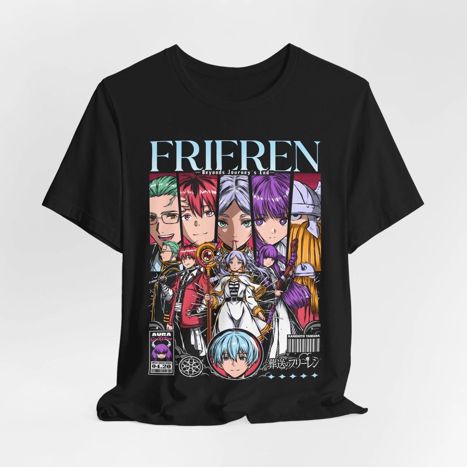 Anime Character Collage T-Shirt | Stylized Manga Panel Tee XXXL