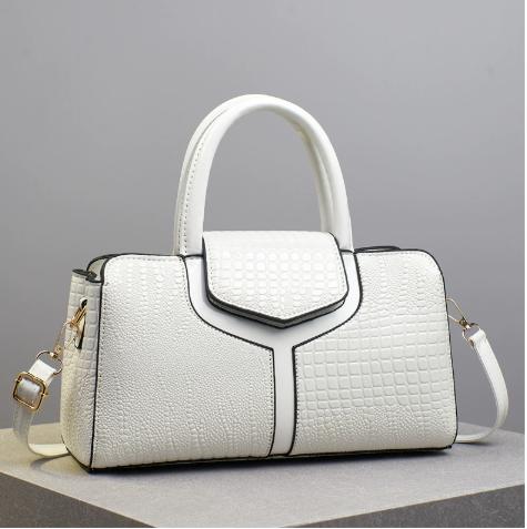 Classic Crocodile Pattern Women'S Handbag Large Capacity Casual Handbag Luxury Brand Designer Crossbody Bag Commuting Tote Bag