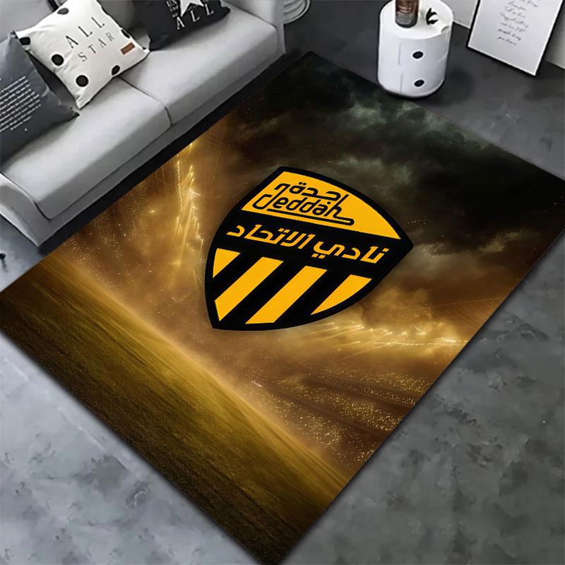 Al-Ittihad FC Carpet Rug for Living Room Bedroom Home Sofa Decoration,Kids play Non-slip Floor Mat