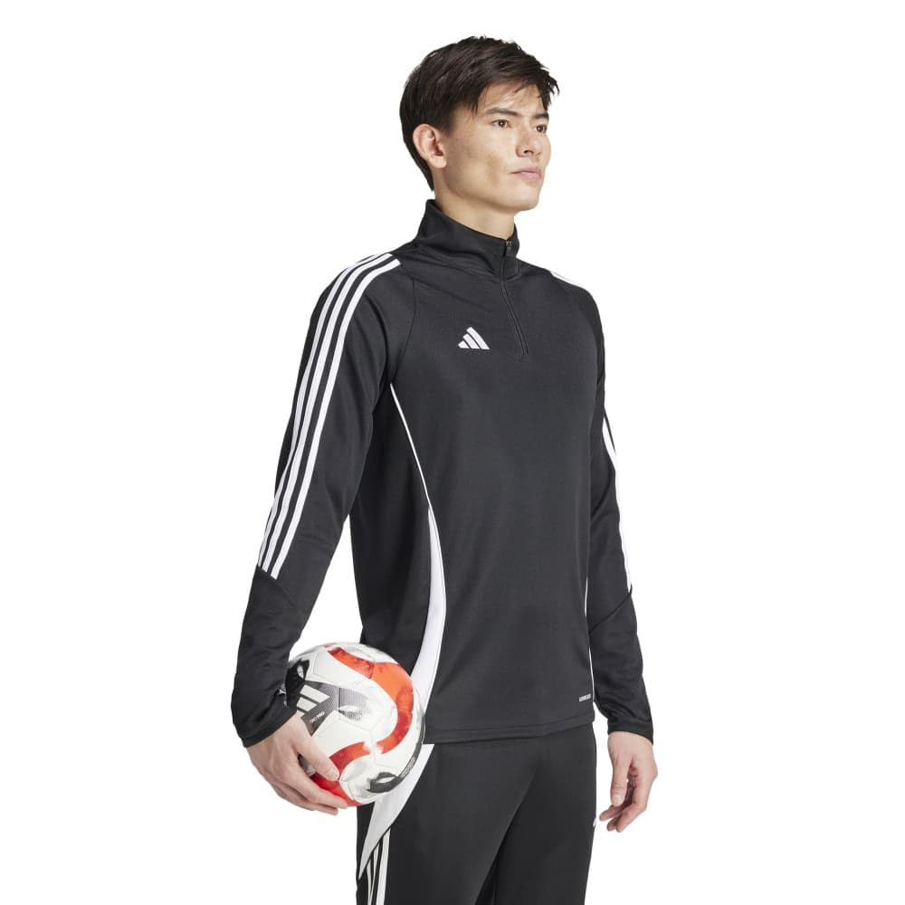 Adidas Men's Tiro 24 Training Soccer Jersey, HAS96, Black/White (IJ9963), Size M