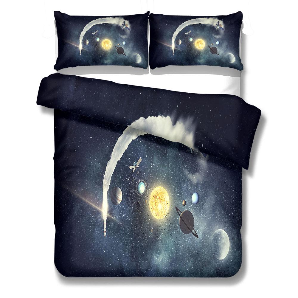 Mondnacht 3D Bettwäscheset EU Einzel Doppel King US Twin Full Queen King Bettwäscheset