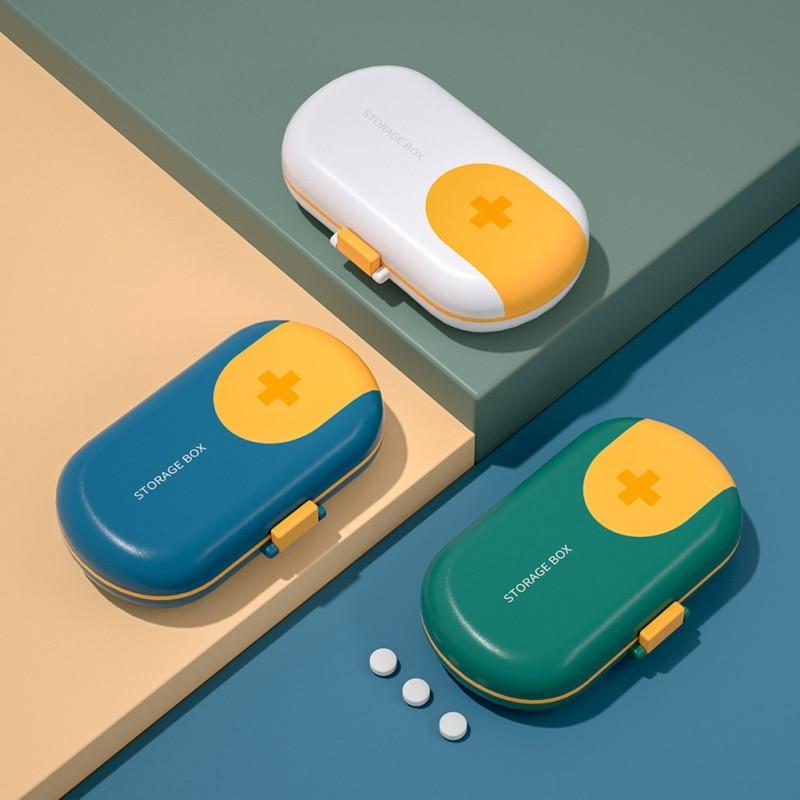 Medicine Sealing Box Pill Cutter Box Made Of PP BPA Free Safe Easy To Clean