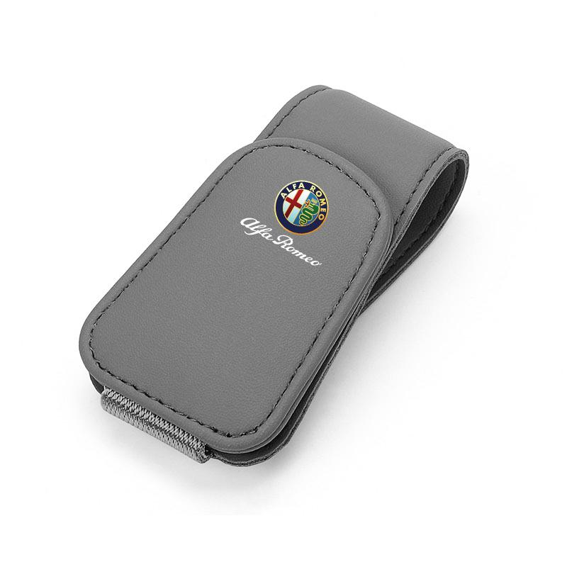 WTOM1 Car Interior Glasses Clip Sunshade Storage Brace Auto Accessories For Alfa Romeo 156 159 147 4C 8C 166 Giulia Giulietta Mito
