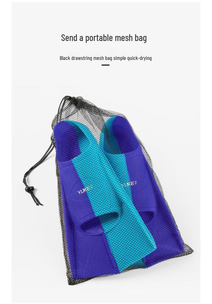 Unisex Silicone Swimming Fins for Adults & Kids - Ideal for Diving, Breaststroke, Freestyle Training