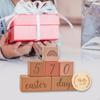 Milestone Blocks Set Age Commemorative Mom Gift Boys or Girls, Shower, Wooden Discs Photo