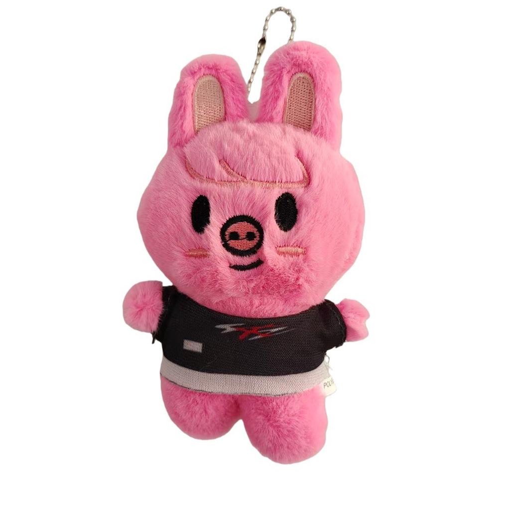 8 Pcs Cute Cartoon Plush Doll Keychains Mini Stuffed Animal Pendant Charms For Kids Bag Decor Gift