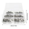 210Pcs Stainless Steel Round Head Washer Drill Tail Self Tapping Screws High Strength Sheet Metal Screws Enduring
