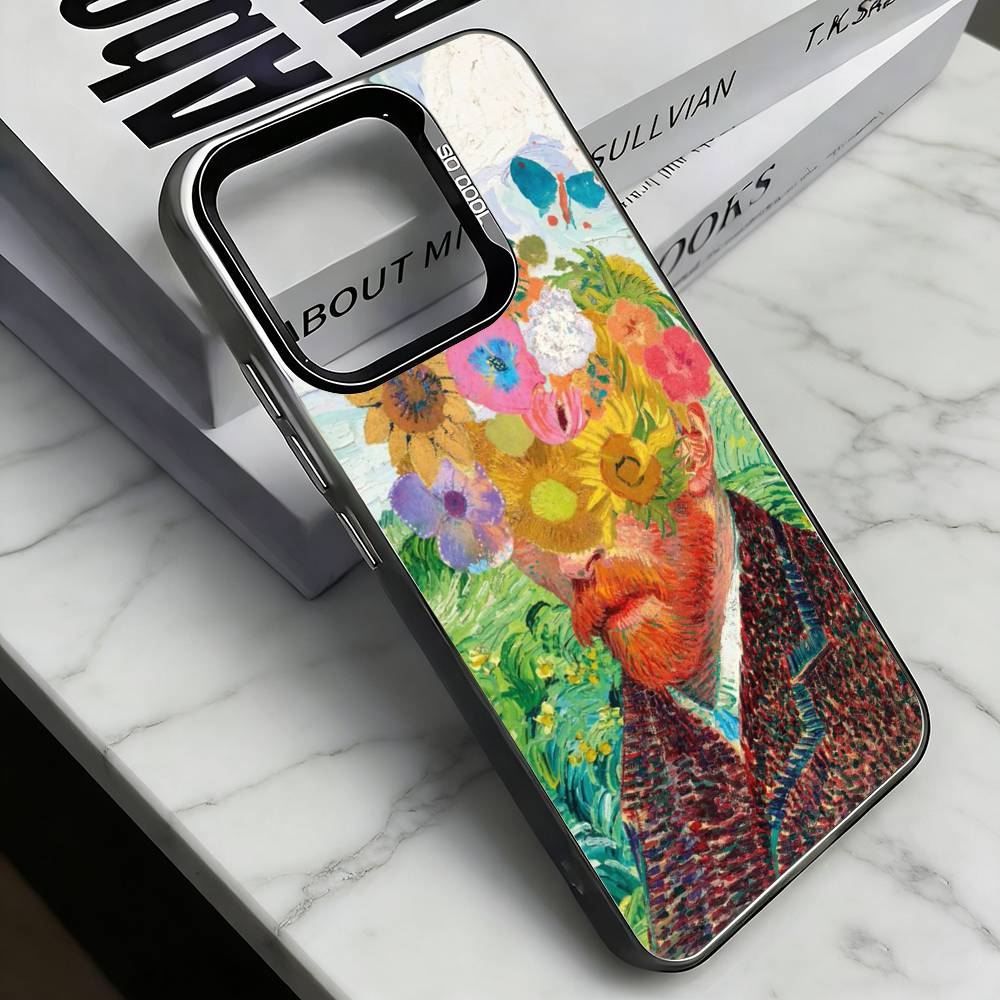 

Винсент Ван Гог Чехол для телефона Для iPhone 17,16,15,14,13,12,11 Plus,Pro Max,XS,Красочный Серебряный Чехол для телефона Funda Cover iPhone13
