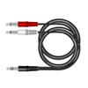 3.5mm Male To Double 3.5mm Audios Cable 3.5mm Splitter Cable for Enhances Stereo Sound with Gold Plate Connectors