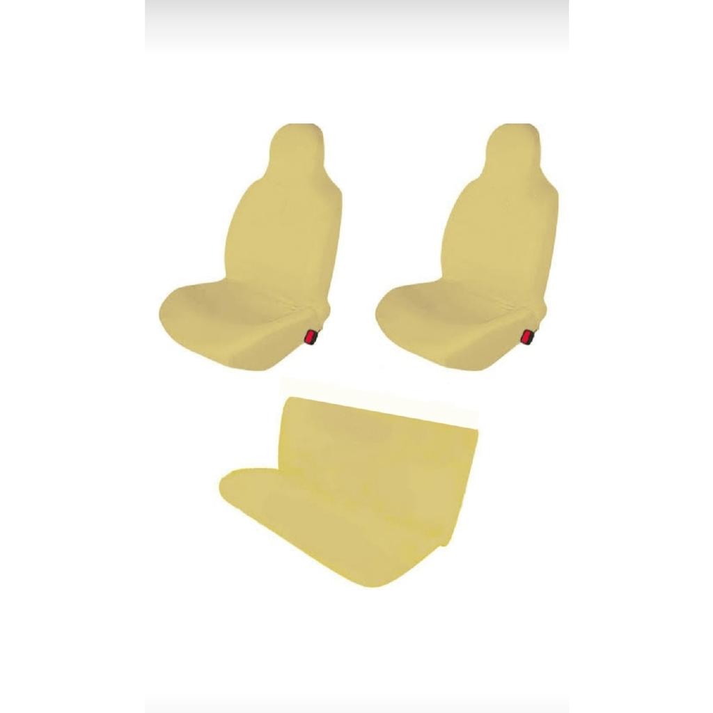 Combed Car Seat Cover Compatible With All Cars Front & Rear Set Without Logo