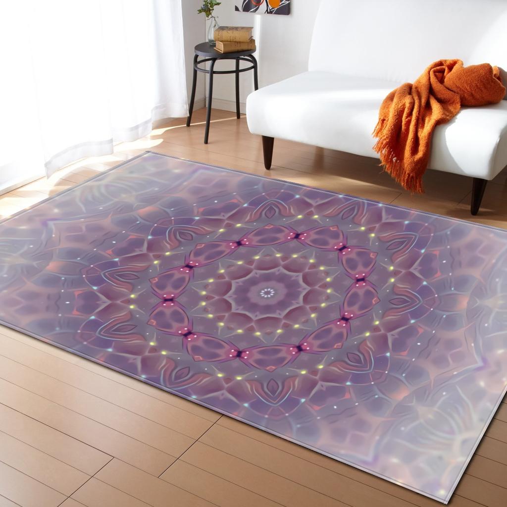 Creative Living Room Carpet Bedroom Dining Room Floor Mat Pattern Size
