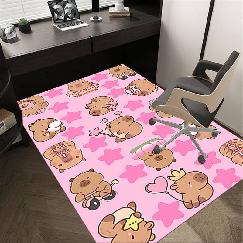 

1PC Kapibala Extra Large Non-Slip Floor carpet, Office, family, bedroom, Studio - Large Area Rug Indoor Rugs, Vibrant Colors-A258 60cm by 90cm