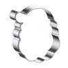 Yousheng Santa Claus Cookie Cutters Stainless Steel Baking Mold for DIY Christmas Cookies Cakes Non-Stick Holiday Baking Tool