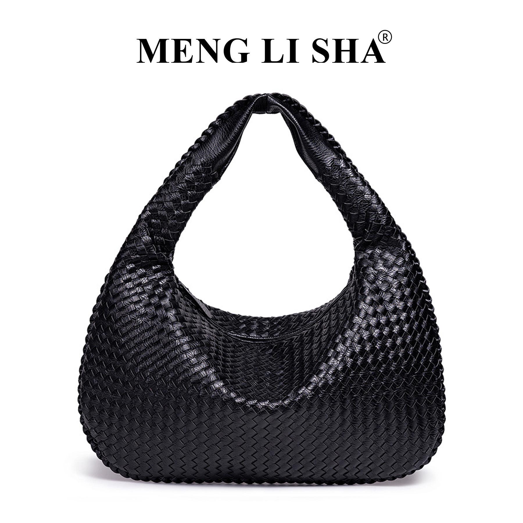 

Spring and Summer New Hand Woven Armpit Shoulder Bag, Casual Large Capacity Commuting Hand-held Crescent Bag чёрный