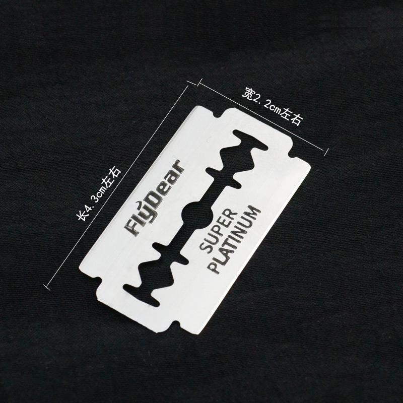 Double-Edged Razor Blades for Men's Shaving & Eyebrow Trimming, 10-Pack