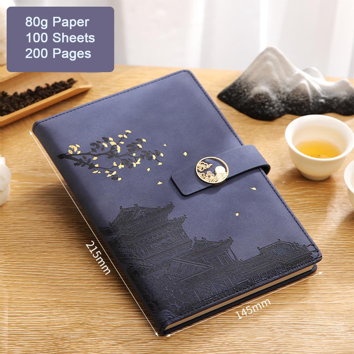 

Кожаный студенческий блокнот формата А5, офисный блокнот с пряжкой, книга для записей деловых встреч, журнал путешествий, дневник, 100 листов, 200 страниц A5