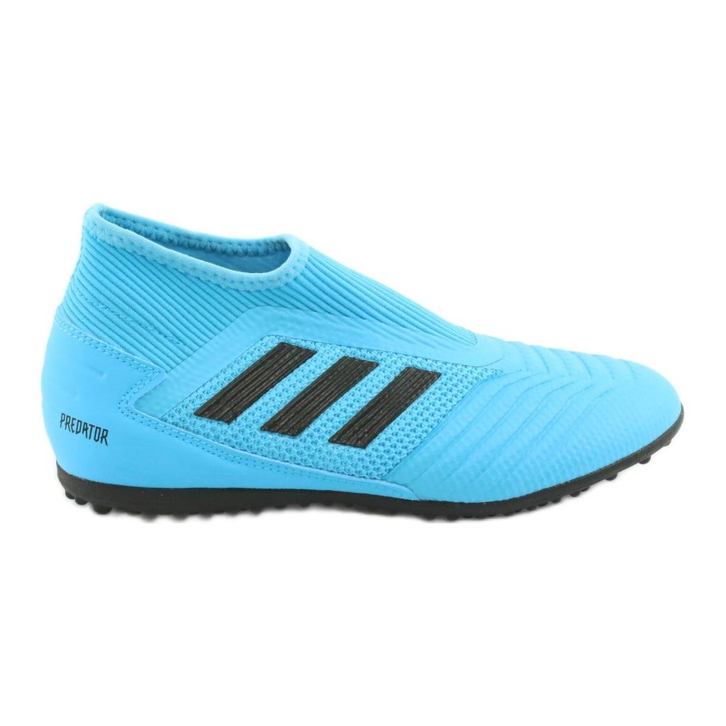 adidas PREDATOR 19.3 Slip Resistant Cushioning Abrasion Resistant Mid Top Kids' Soccer Shoes Blue Kids' EF9041