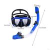 Snorkel Set Portable Adjustable Strap Swimming Mask for Snorkeling Women Men White